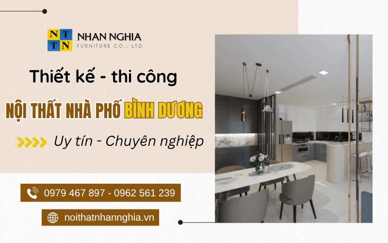 nội thất nhà phố Bình Dương