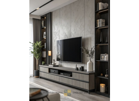 Tủ Tivi Kết Hợp Kệ Decor